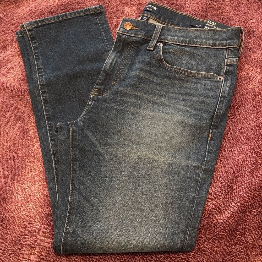 J. Crew Men's Slim Fit Blue Jeans